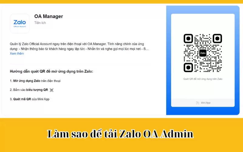 zalo oa admin