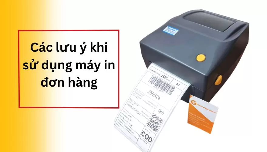 cách dùng máy in đơn hàng