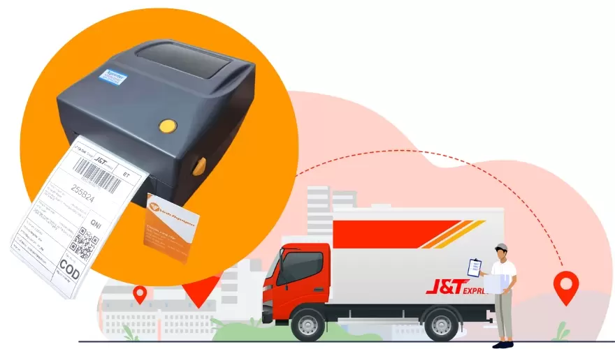 máy in đơn hàng J&T