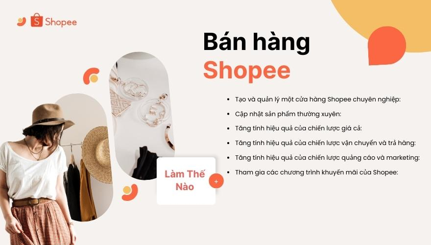 làm thế nào bán hàng trên shopee