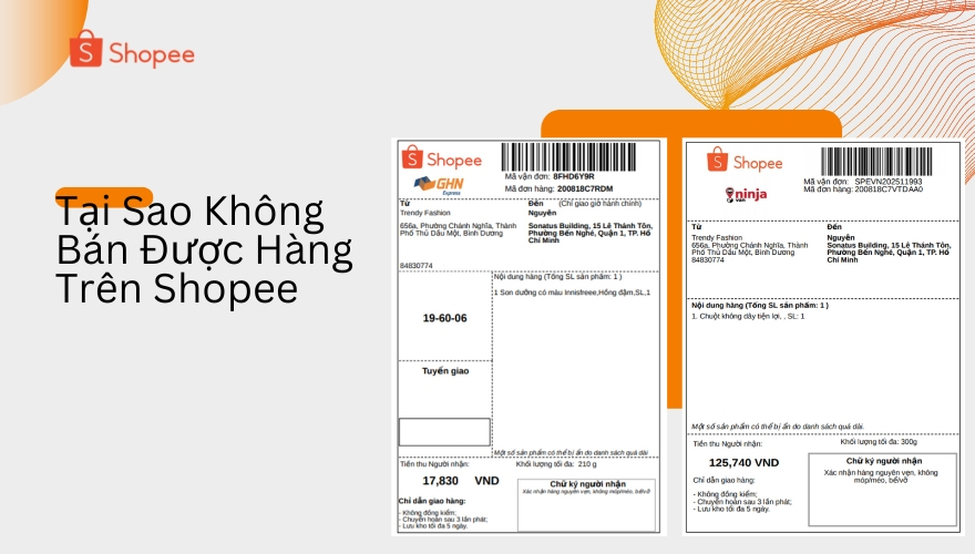 Tại sao lại không bán được hàng trên Shopee?