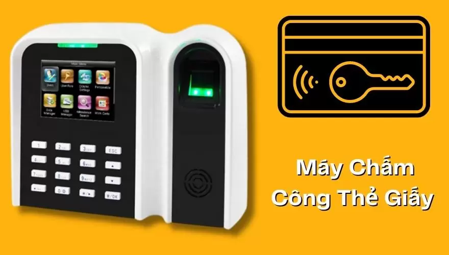 cách sử dụng máy chấm công thẻ giấy