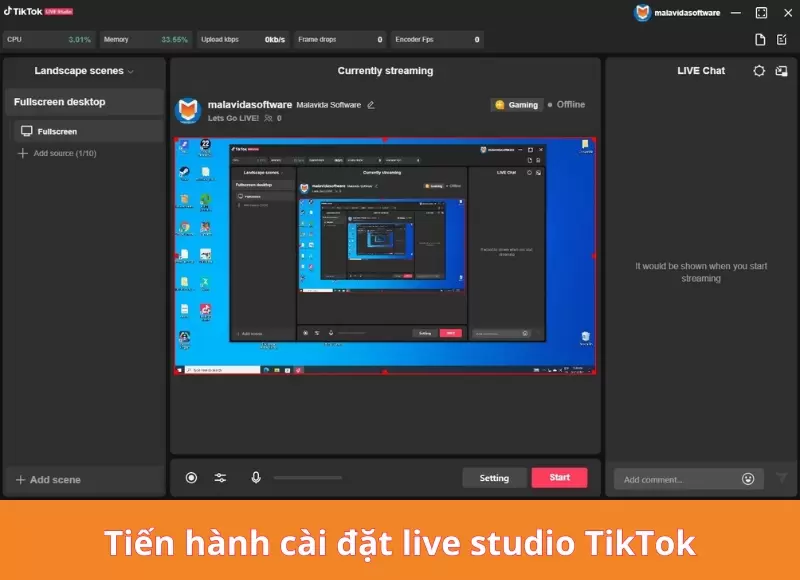 live tiktok studio