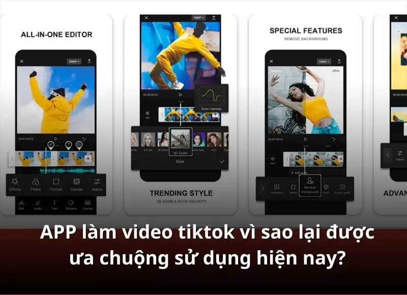 ứng dụng làm video tiktok
