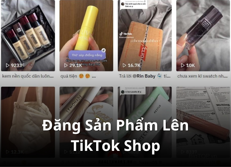 cách đăng mỹ phẩm lên tiktok shop