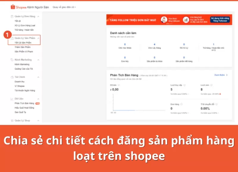 cách đăng sản phẩm hàng loạt trên shopee
