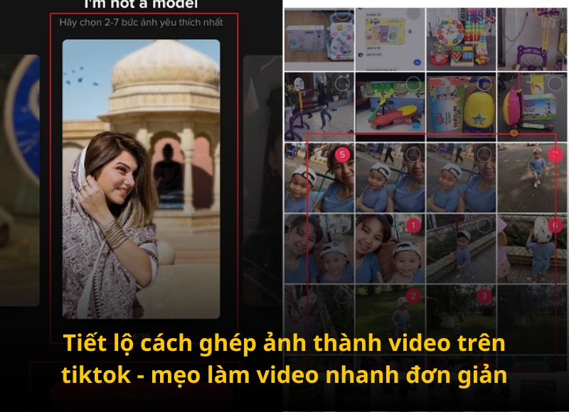 cách ghép ảnh thành video trên tiktok