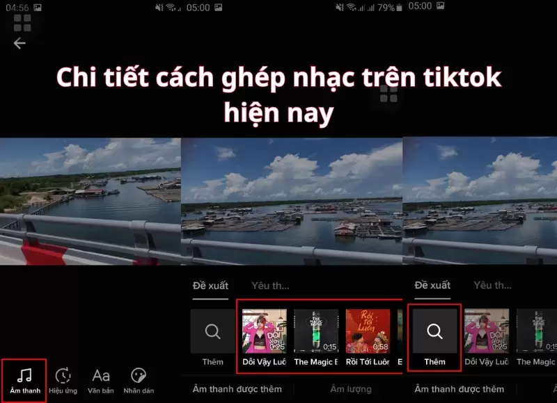 cách ghép nhạc trên tiktok