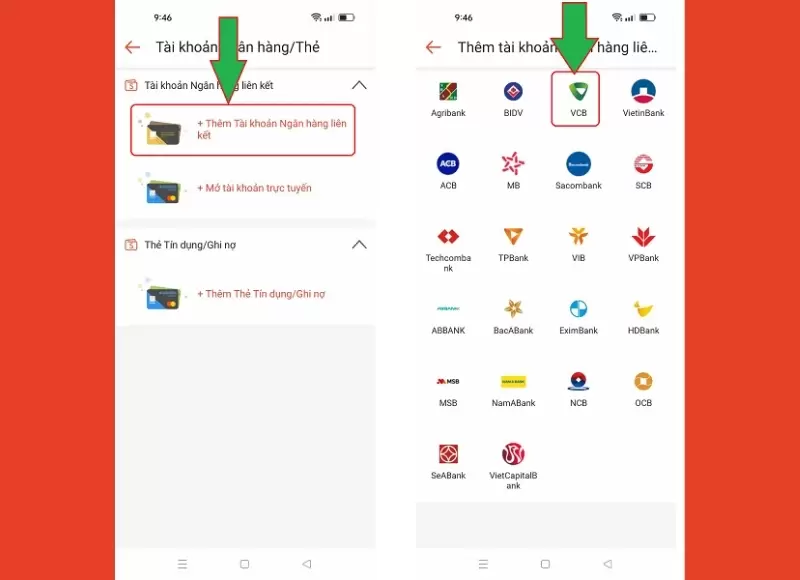 cách liên kết tài khoản ngân hàng với shopee pay