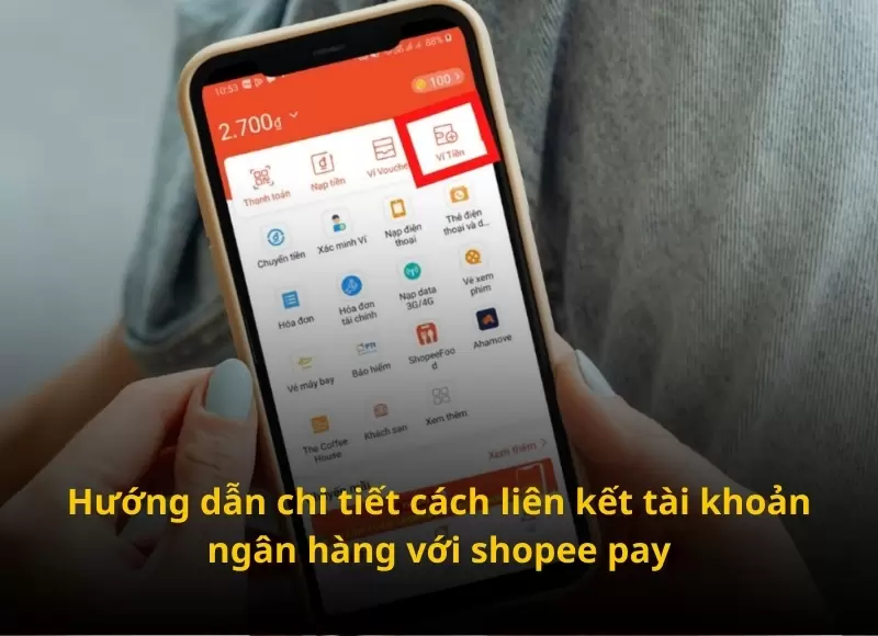 cách liên kết tài khoản ngân hàng với shopee pay