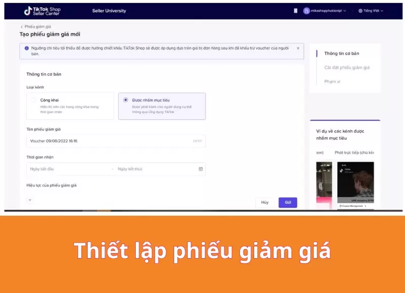  Cách tạo phiếu giảm giá trên tiktok shop