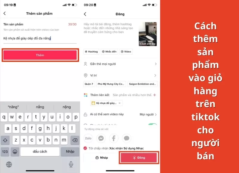 cách thêm sản phẩm vào giỏ hàng trên tiktok