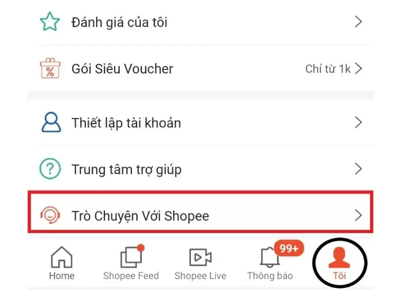 chăm sóc khách hàng shopee