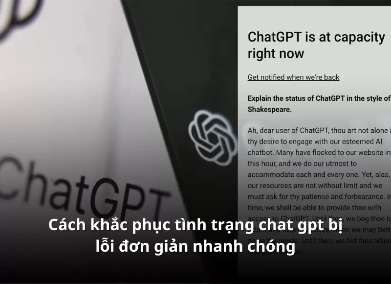 chat gpt bị lỗi