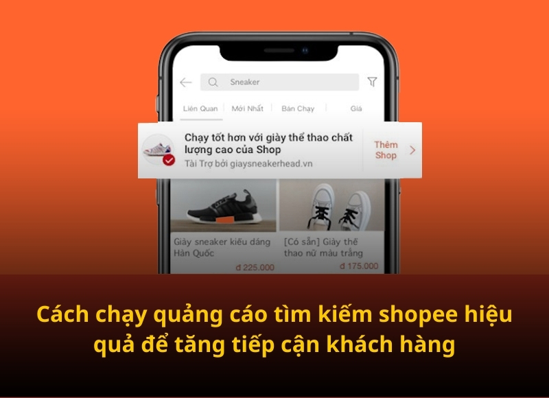 chạy quảng cáo tìm kiếm shopee