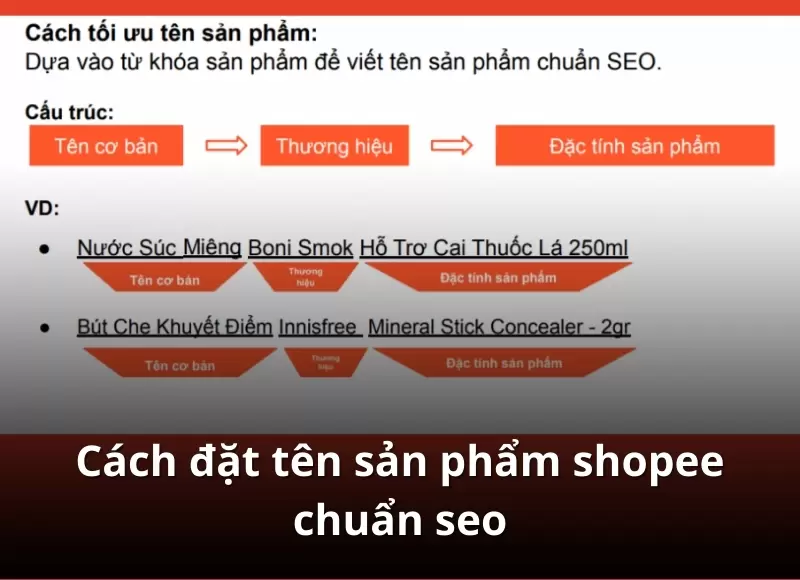 đặt tên sản phẩm shopee chuẩn seo