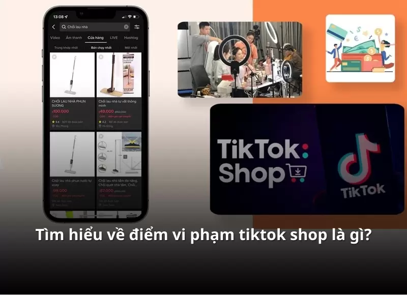điểm vi phạm tiktok shop