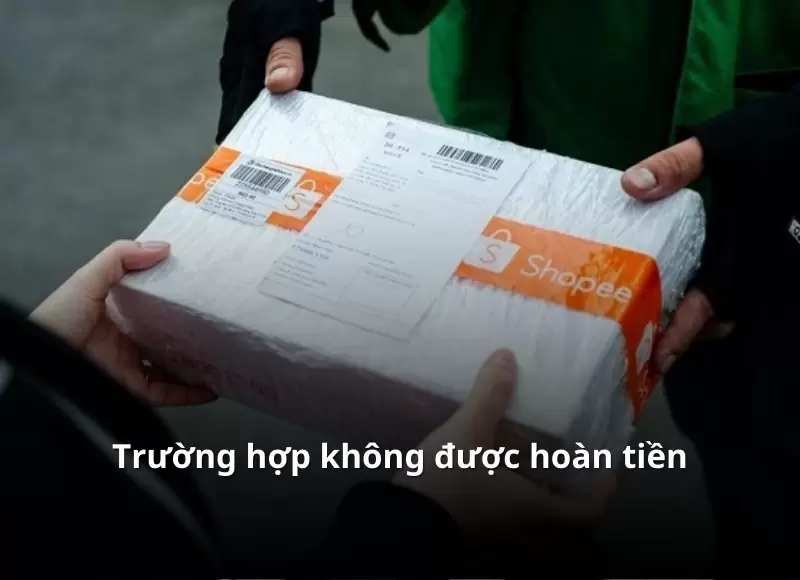 không nhận hàng shopee có được hoàn tiền không