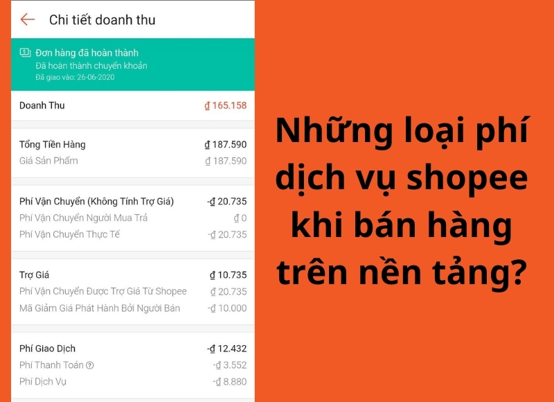 phí dịch vụ shopee