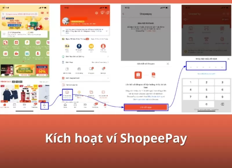 Cách mở ví shopeepay
