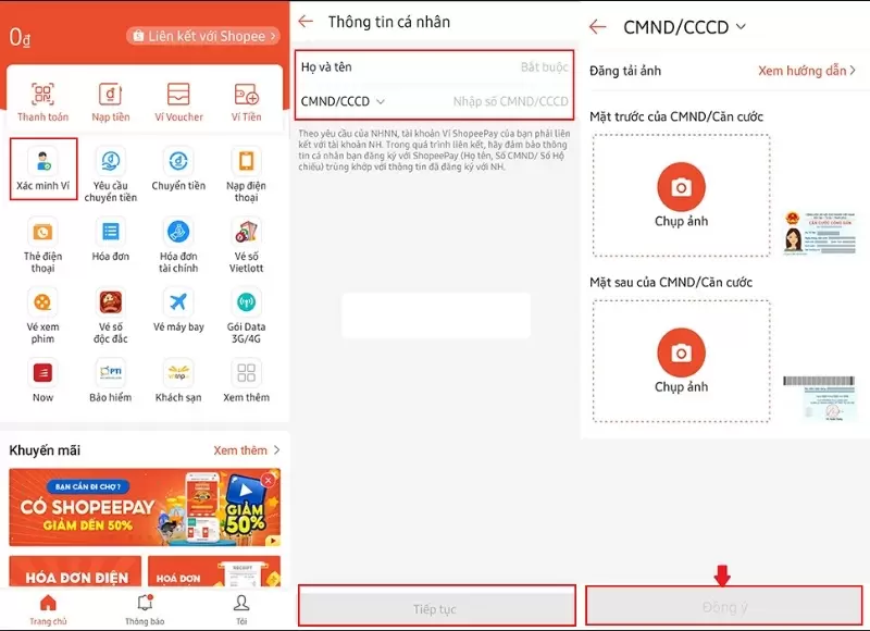 Hướng dẫn chi tiết cách liên kết ví shopee