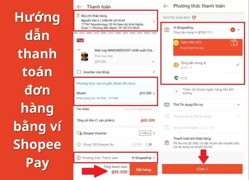  Cách thanh toán bằng shopeepay
