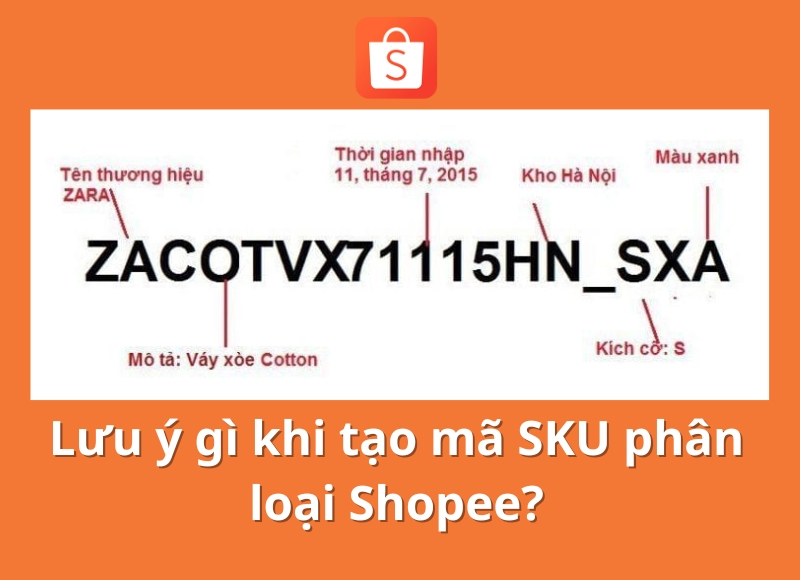 sku phân loại shopee là gì