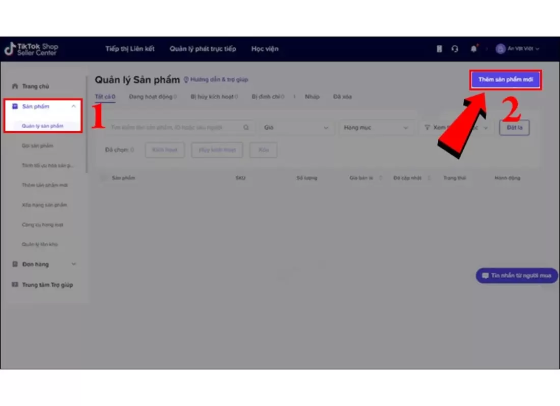 cách tạo giỏ hàng trên tiktok