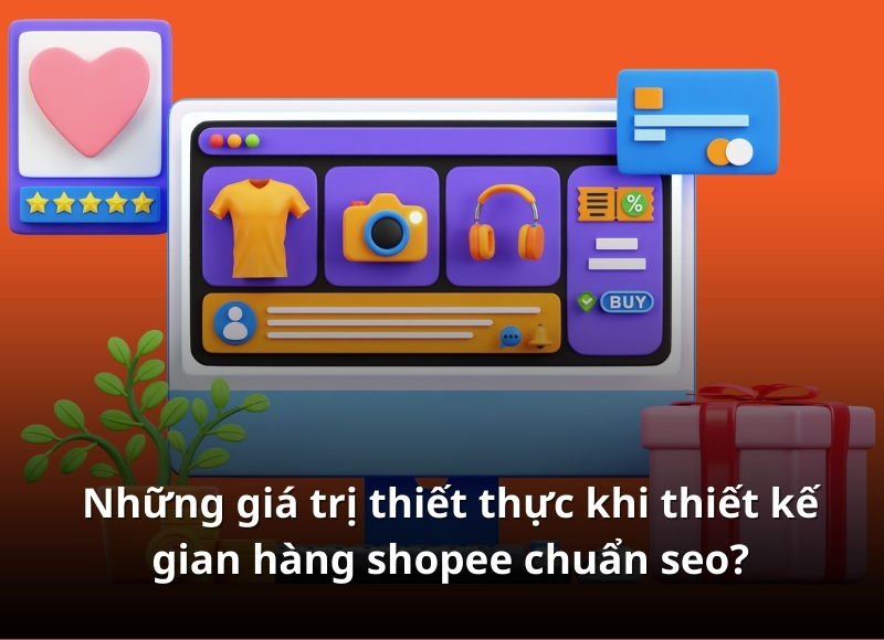 thiết kế gian hàng shopee chuẩn seo