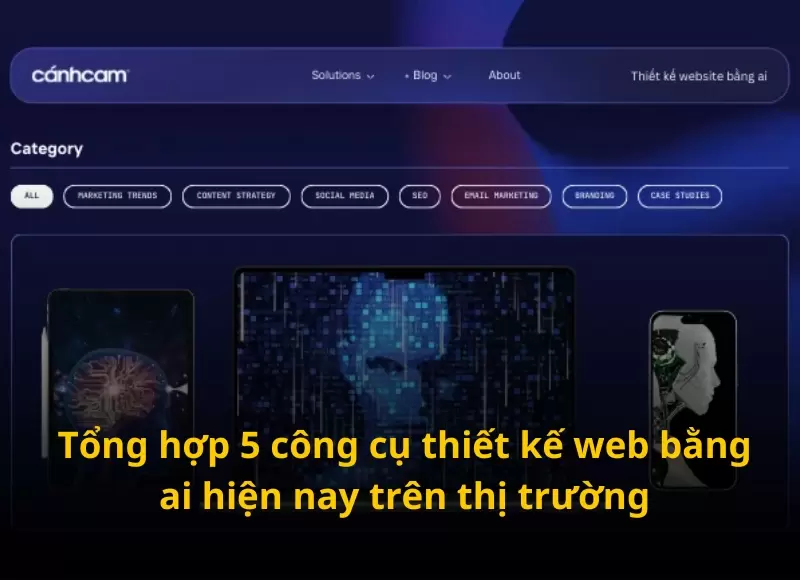 công cụ thiết kế web bằng ai
