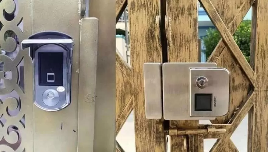 Khóa Vân Tay Cửa Sắt 