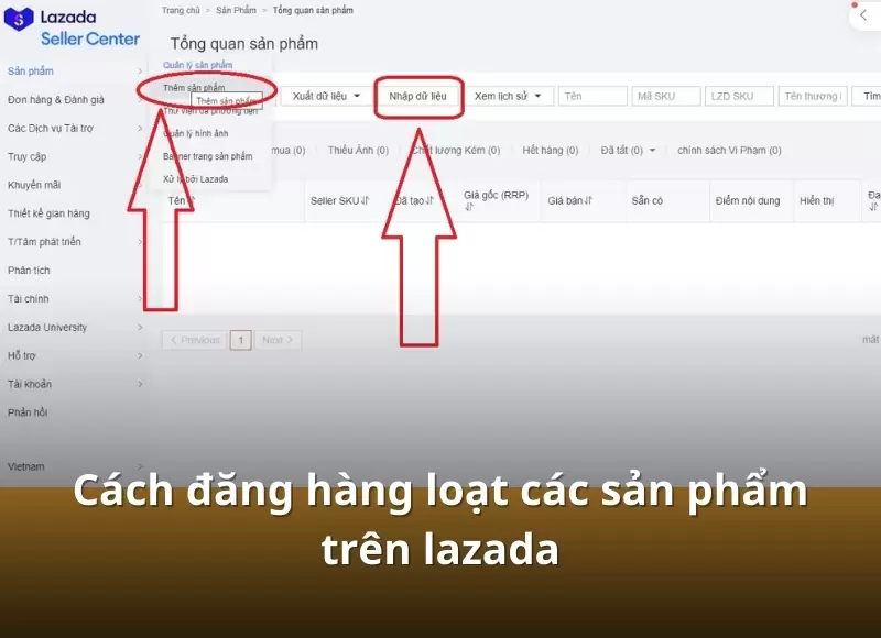 cách đăng bài bán hàng trên lazada