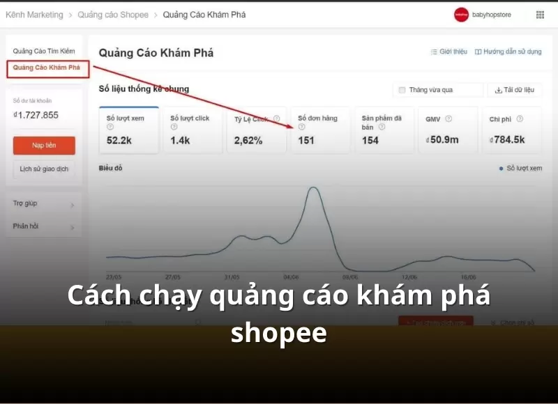 quảng cáo khám phá shopee
