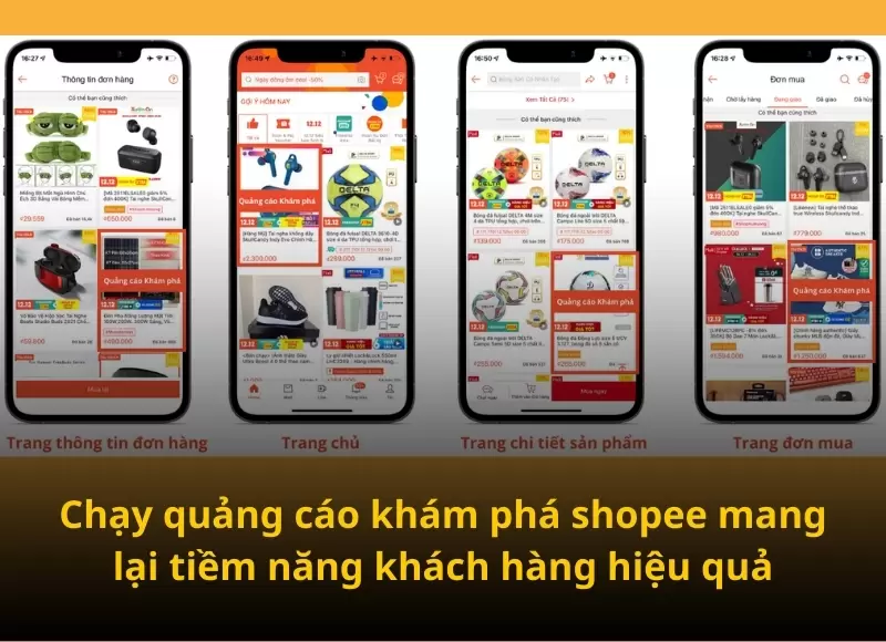 quảng cáo khám phá shopee