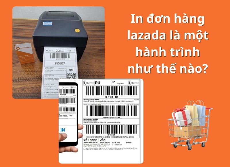 in đơn hàng lazada
