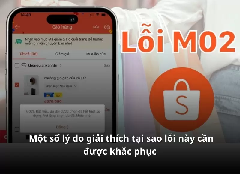 lỗi m02 shopee