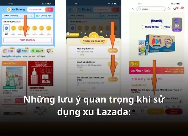 cách kiếm xu trên lazada