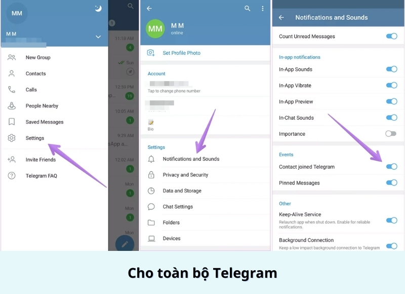 cách cài đặt telegram