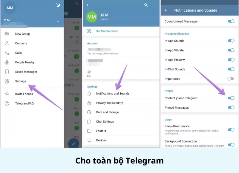 cách cài đặt telegram
