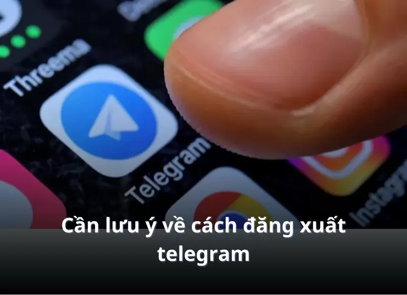 cách đăng xuất telegram