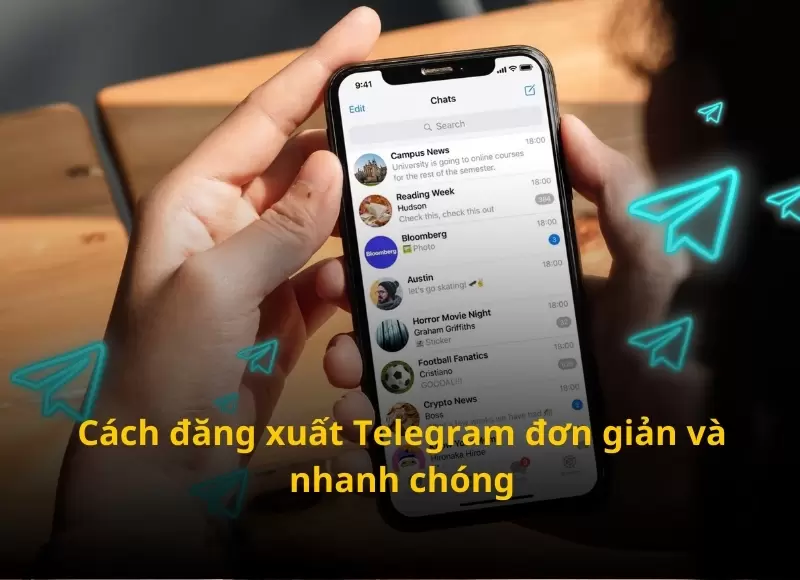 cách đăng xuất telegram