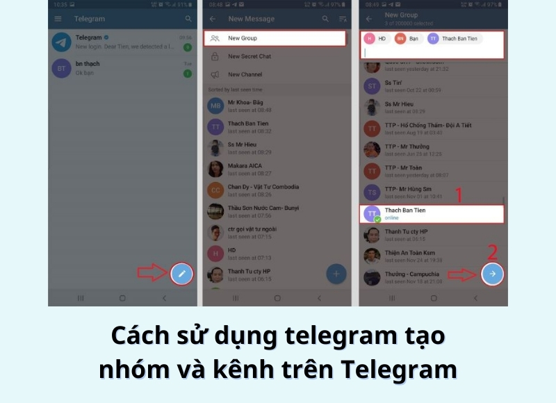 cách sử dụng telegram