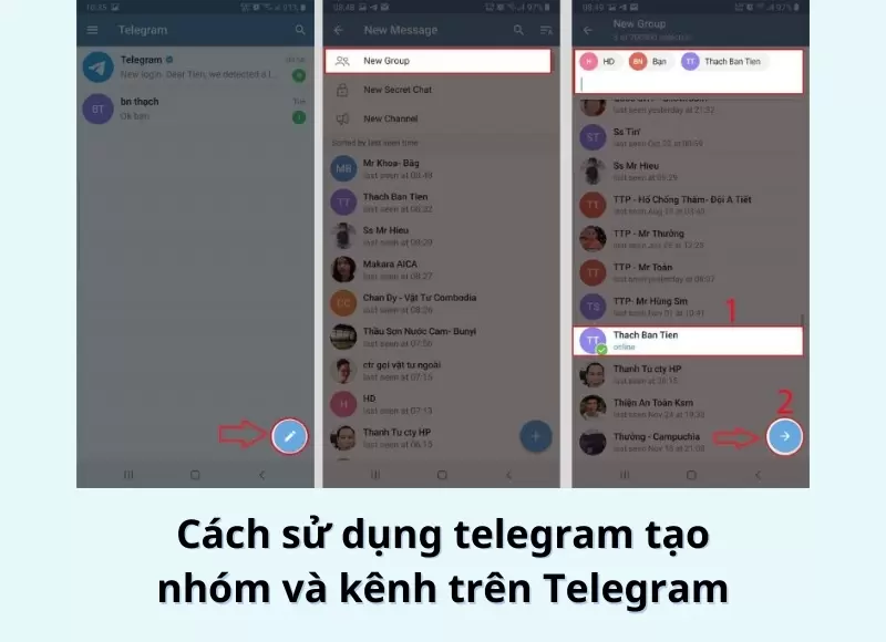 cách sử dụng telegram