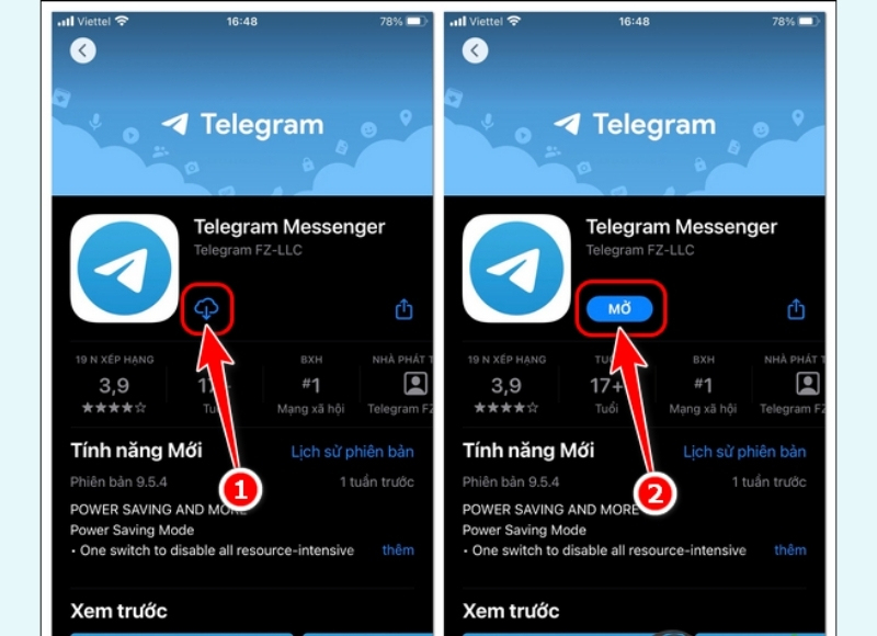 cài telegram trên điện thoại