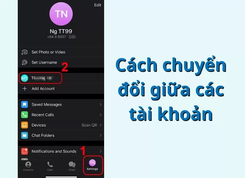 cách đăng nhập 2 tài khoản telegram