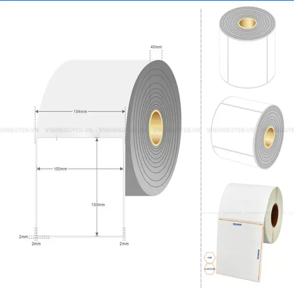Decal vận chuyển cho nhà xe sử dụng vexere.vn - Giấy in vé xe rẻ 100x100mm